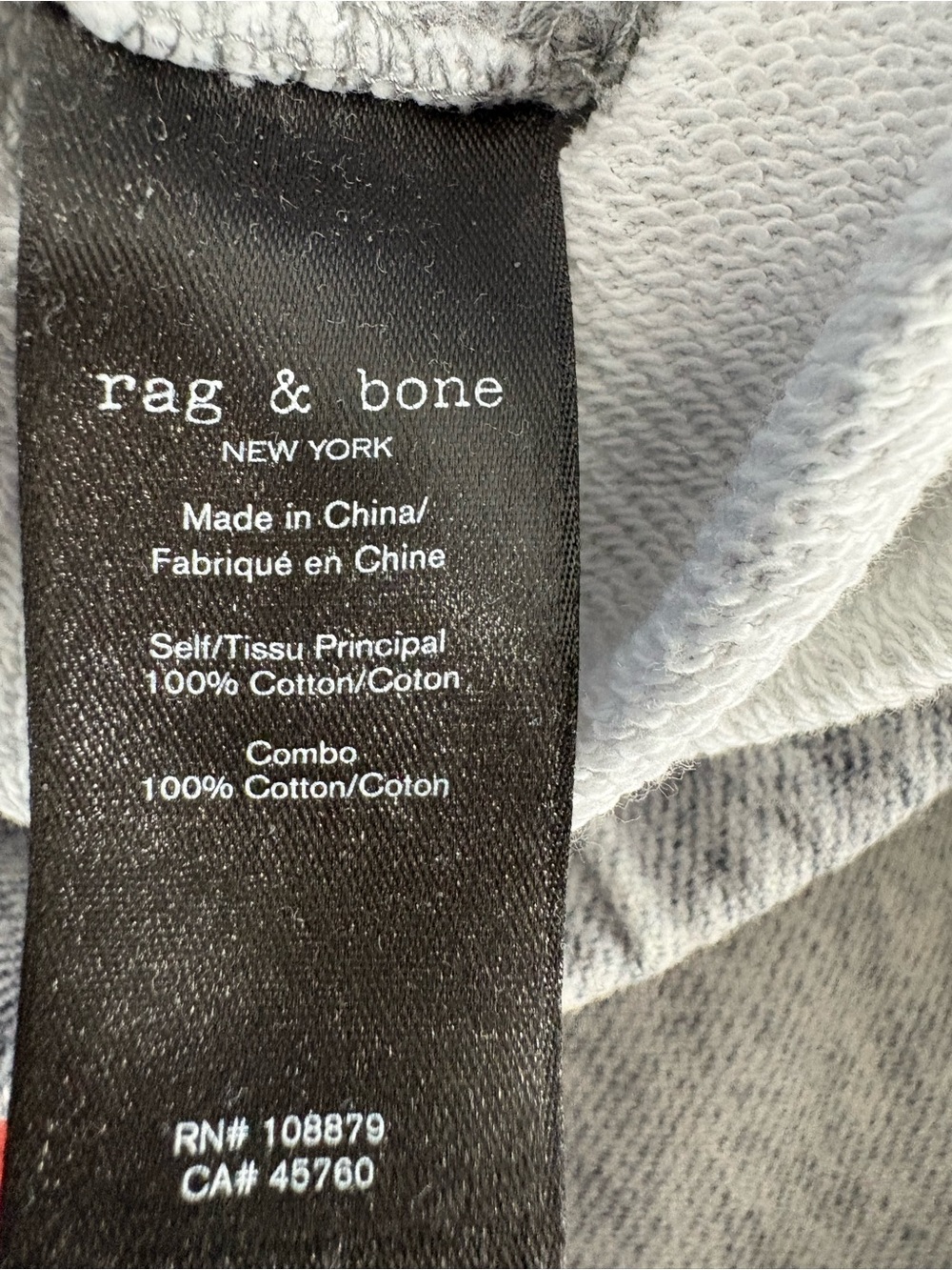 rag & bone Women's Acid-Wash Gray Relaxed Jeans - Picture 4 of 7